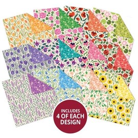 Hunkydory - Duo Design Paper Pads - Bright Blooms & Trailing Leaves - DDPP141