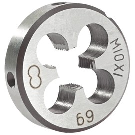 Aceteel M10 x 1 Metric Round Die, Machine Thread Die M10 X 1.0mm Right Hand