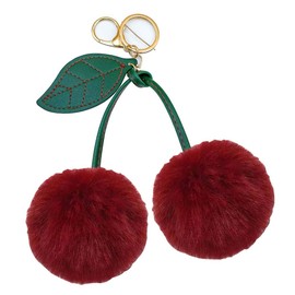 YXMN Cherry Accessories Bag Charms Plush Cherry Keychains For Women Purse Charms For Handbags Key Chains Women Cute Birthday Christmas Gifts For Woman Best Friend Sister