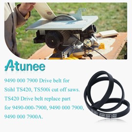 Atunee 9490-000-7900 Drive Belt for Stihl TS420 TS500i Concrete Saws Replace 9490 000 7900