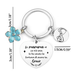 POIUYTRE Mother's Day Gift Mother's Day Gift Ideas Gift Mom Keychain Mom Gift Women Birthday Gift Mom Gift for Mom Keychain Donn Gift Mom Anniversary, 11, L