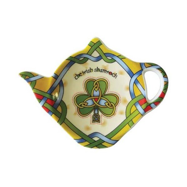 Shamrock Tea Bag Holder Tea Accessories Celtic Colors