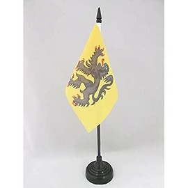 AZ FLAG – Flanders French Province, 15 x 10 cm with Rim Office Flämischen, France, 10 cm x 15 cm
