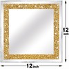 ZOLAPI 2PCS Crystal Rhinestone Diamond Wall Mirror.Brilliant Hand-Spliced Glass Mirror.Gold