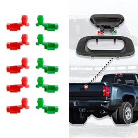 Wedcool 10PCS Tailgate Handle Rod Clip, Auto Tailgate Accessories Left and Right Handle Rod Door Lock Clip Replacement OEM88981030 88981031, Car Accessories Tail Door Handle Lever Clamp Fit for Chevy