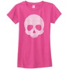 Threadrock Big Girls' Skull Made of Skulls Fitted T-Shirt S