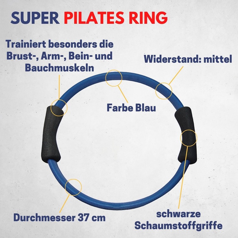 Best Sporting Pilates Power Toning Ring 37 cm in Blue
