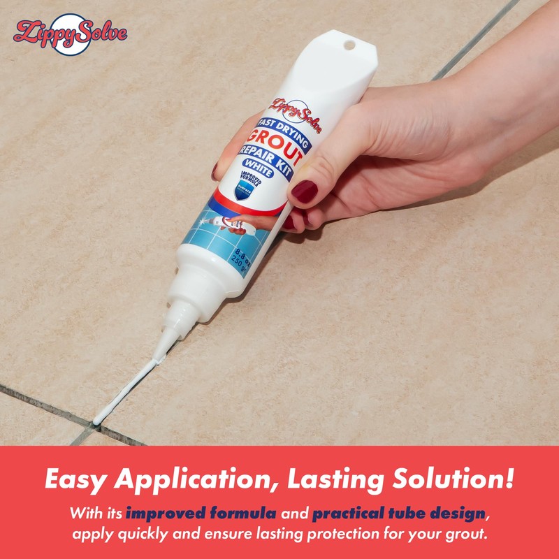 ZippySolve Tile Grout, Repair Kit, Restore & Renew Tile Joints