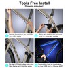 2 Sets 2pcs 15.6in LED Bike Lights Kit for Night