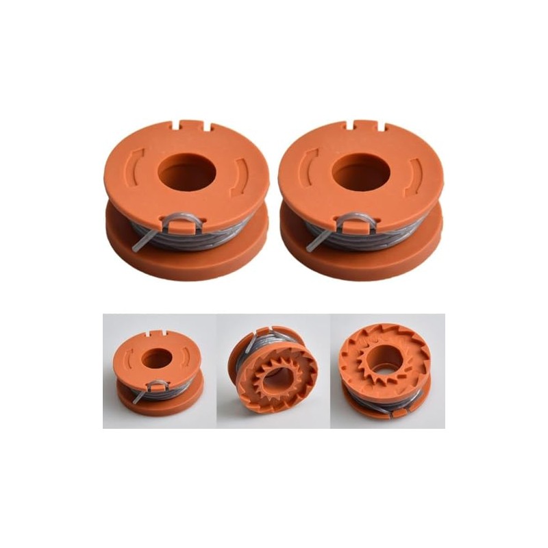 4PCS Strimmer Spool Line Replacement Spool & Line for Powerbase