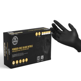 DAWG Black Nitrile Gloves, Disposable, Latex Free - Diamond Grip and Powder Free for Cleaning, Cooking, Safe Food Prep, Mechanic Work, General Service, Tattoo, Hair Dye - Professional Grade XX-L