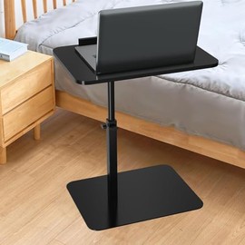 C Table for Sofa, 360° Swivel Small Side Table, C Table Adjustable Height, Living Room/Bedroom Small C Side, Tables for Small Spaces Table, Living Room Table, Bedroom Table, Bedside Table(ferrous)