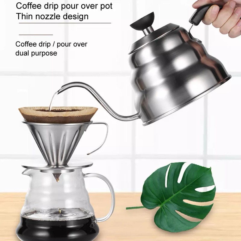 generic Cafetera Con Cuello De Cisne De Acero Inoxidable Para
