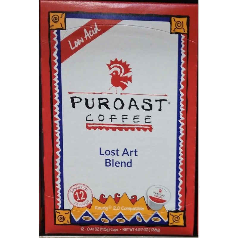 Puroast Low Acid Coffee| Lost Art Single Serve Pods |