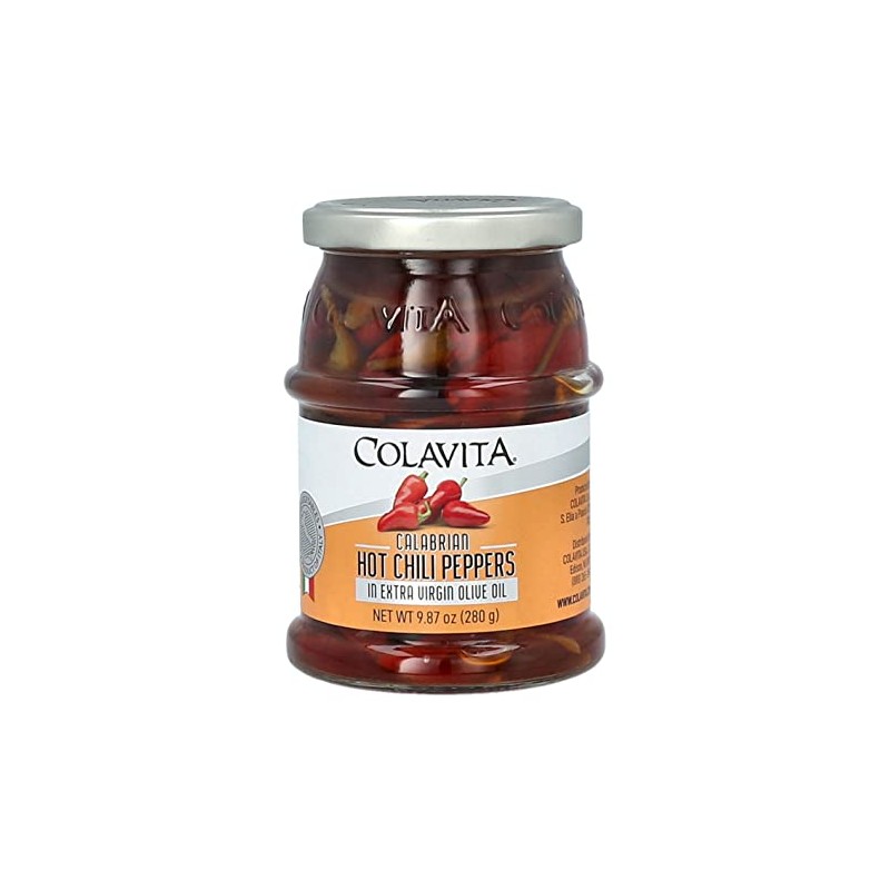 Colavita Marinated Vegetables - Hot Chili Peppers in EVOO, 9.87oz