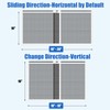 6 Pack Expandable Window Screen, 2 Way Sliding Adjustable Window