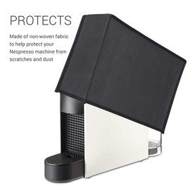 kwmobile Funda compatible con Nespresso Essenza Mini - Cubierta protectora antipolvo para cafetera - En gris oscuro