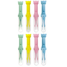 Abaodam 8pcs Baby Nose Tweezers Set Cartoon Baby Cleaning Clips for Daily Care Safe and Gentle Nose Picker for Infants and Toddlers Random Color