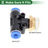 HOPESPANNER Push to Connect Air Fittings 1/4" t Type Air