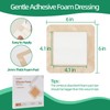 Jointown Foam Wound Dressing Bandages Silicone Adhesive Border 6 x