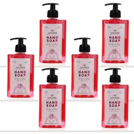 Juniper CLEAN, Antibacterial Hand Soap with Pump, Rose Scent, Liquid Hand Soap 17 Fl Oz (Pack of 6)