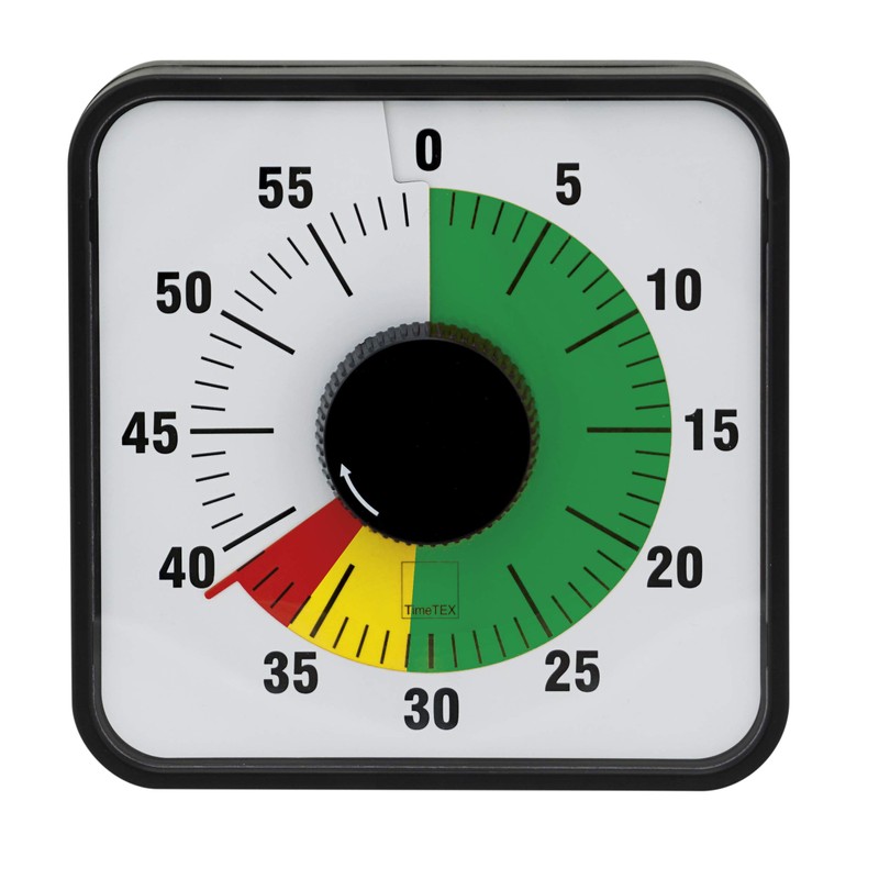 TimeTex Zeitdauer-Uhr, magnetisch, 19 cm x 19 cm, Ampelscheibe