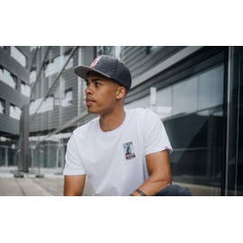 Nebelkind The Stag Snapback Cap Grey Felt Matchbox Design One Size Unisex, Grey