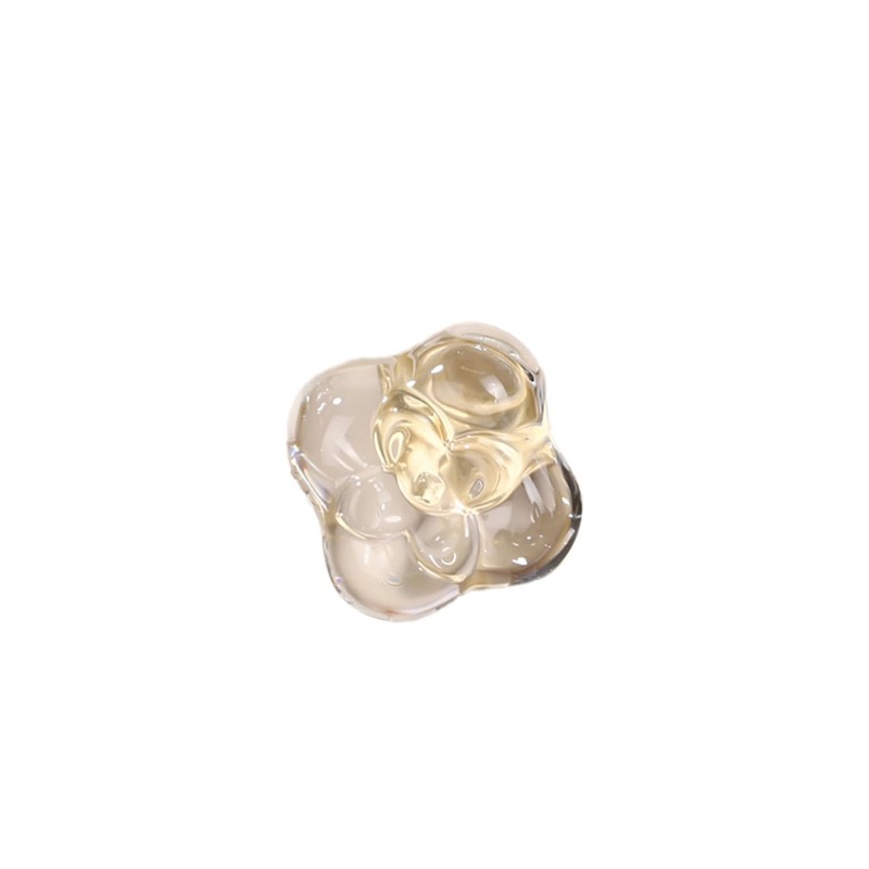 MAXWOLF Elegant Crystal & Brass Flower Cabinet Knobs - Single