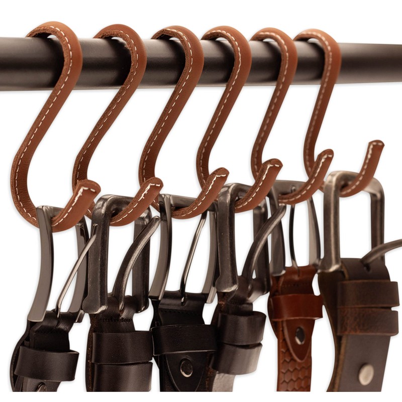 Brute Strength - S Shaped Hooks Wrapped in Full Grain