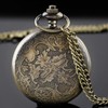 Nostalgia Movie Theme Design Alloy Quartz Pocket Watch with Necklace