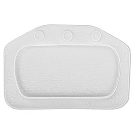 Showerdrape Comfy Padded Cushioned White Bath Pillow