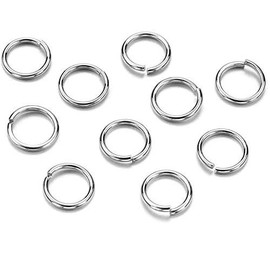 Angel Malone Super Strong Stainless Steel Jump Rings Jewellery Making Findings - UK SELLER (100pcs 5mm x 1mm)