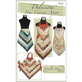 Vanilla House Designs Delicious Four Corners Apron Pattern, Any