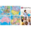 Exerz 12" World Globe - Political Map Educational - Self