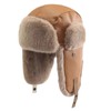 GIBZ Aviator Hat for Women Plush Winter Hat with Ear
