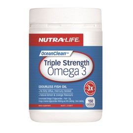 NutraLife Triple Strength Odourless Fish Oil Omega 3 150c