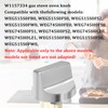 W11517334 Range Knobs Fit for Whirlpool Stove Knobs Replacements