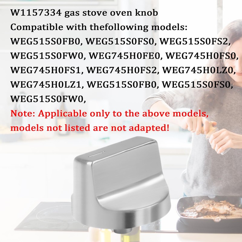 W11517334 Range Knobs Fit for Whirlpool Stove Knobs Replacements