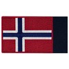 EmbTao Norway Flag Embroidered Emblem Norwegian National Applique Fastener Hook