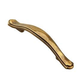 TUNNY, Antique Cabinetry Handles - Matte Black Furniture Hardware Handles (Pack of 10) 3"/76mm Screw Spacing for Kitchen Cabinets Bedroom Dresser Wardrobe Furniture Hardware ( Bright Golden)