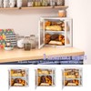 Wieghda Corner Bread box for Kitchen Countertop,Farmhouse Bread Box with