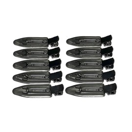Makeup Clips, Bangs Clips, Made in Japan, Black, Set of 10