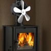Wall Mounted Fireplace Fan 5 Blade Heat Powered Wood Stove