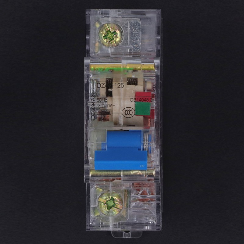 Circuit Breaker Transparent 1P Sensitive Operation ABS Circuit Breaker 230V