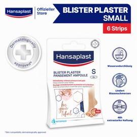 Hansaplast Foot Care Hydrocolloid Blister Plasters, Pack of 6 - Small