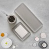 Diatomaceous Earth Stone Bath Set with Tray, Soap Dish, Toothbrush
