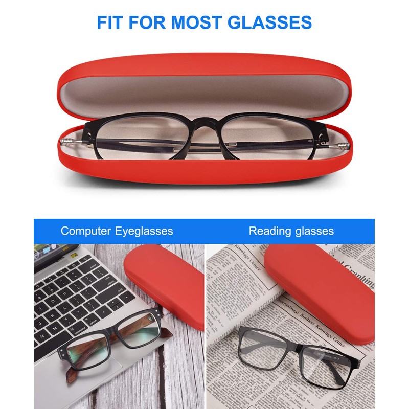 Eyeglass Case,RayLove Hard Shell Glasses Case Neutral Flip Glasses Case