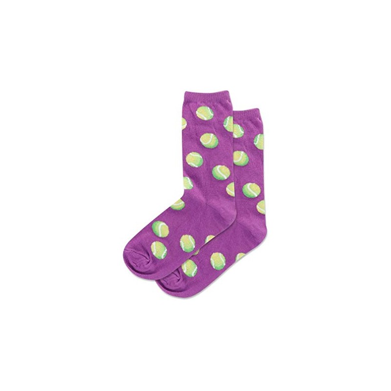 Hot Sox Kid's Tennis Crew Socks 1 Pair, Purple, Kid's
