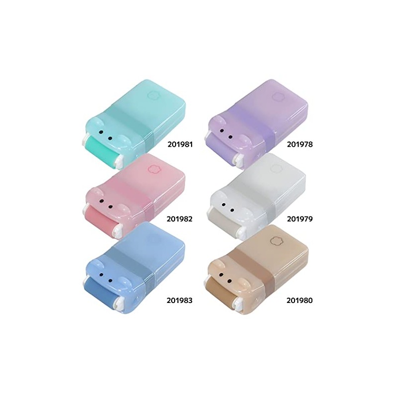 Pakutto Animal Eraser Roller Poppy Rubber [White/201979]