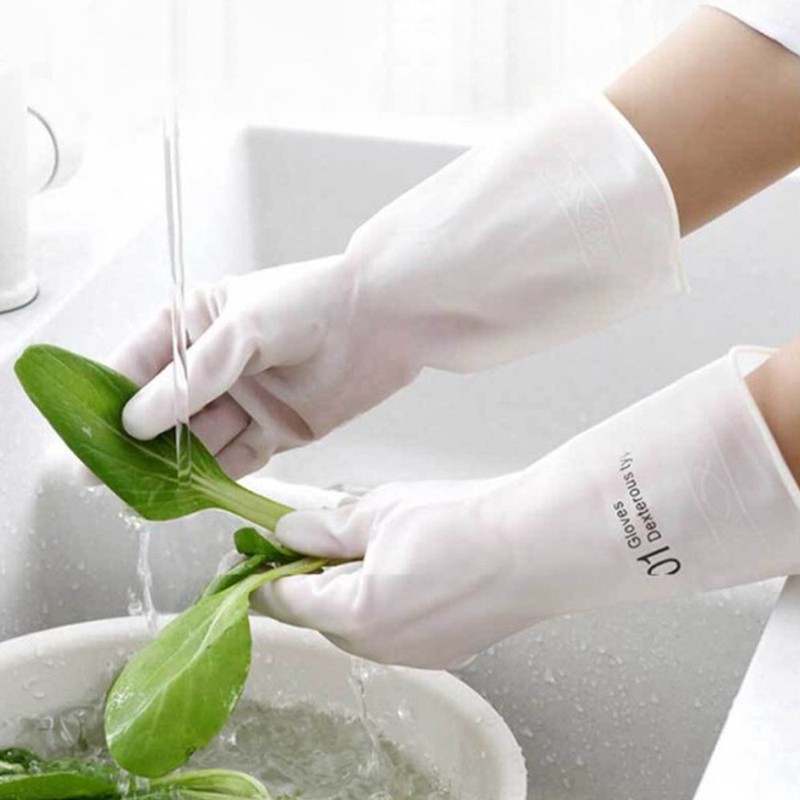 Nitrile rubber gloves kitchen cleaning dishwashing pvc gloves, LL_3 sets